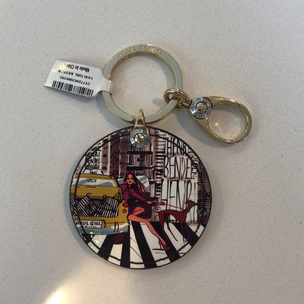 Henri Bendel Taxi Girl Keyfob